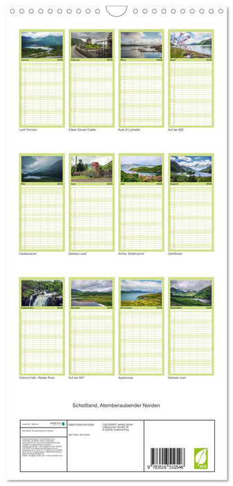 Schottland, Atemberaubender Norden (CALVENDO Familienplaner 2026)