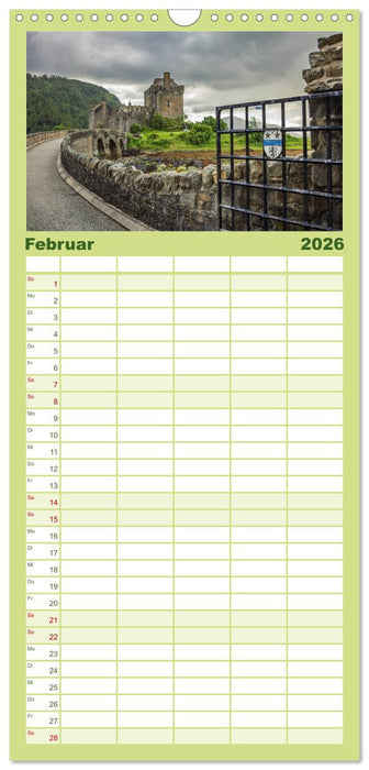 Schottland, Atemberaubender Norden (CALVENDO Familienplaner 2026)