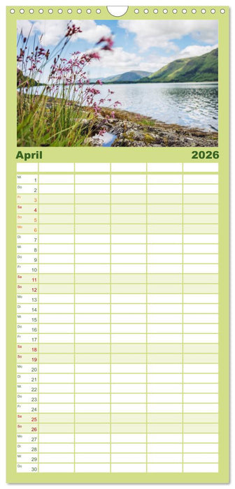 Schottland, Atemberaubender Norden (CALVENDO Familienplaner 2026)