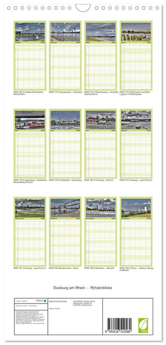 Duisburg am Rhein - R(h)einblicke (CALVENDO Familienplaner 2026)