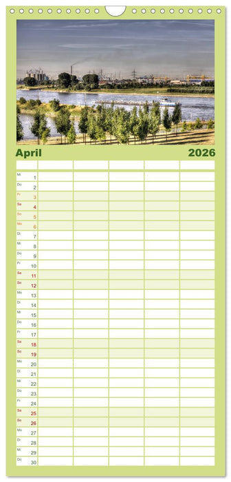 Duisburg am Rhein - R(h)einblicke (CALVENDO Familienplaner 2026)