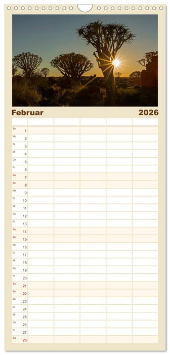 Lichterfülltes Namibia (CALVENDO Familienplaner 2026)