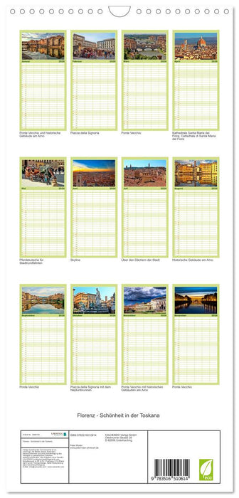 Florenz - Schönheit in der Toskana (CALVENDO Familienplaner 2026)