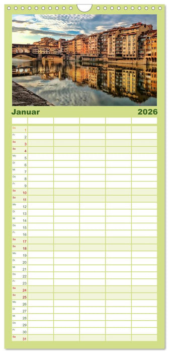 Florenz - Schönheit in der Toskana (CALVENDO Familienplaner 2026)