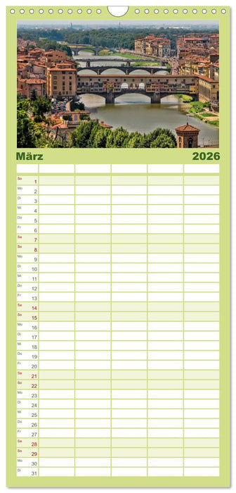 Florenz - Schönheit in der Toskana (CALVENDO Familienplaner 2026)