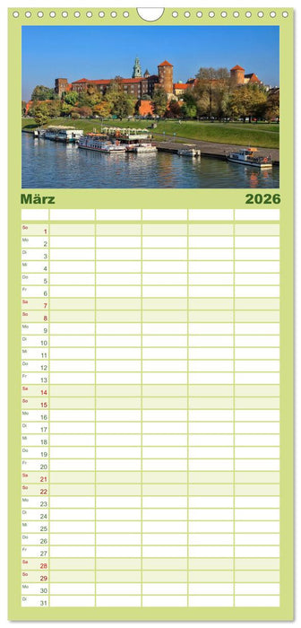 Krakau - das polnische Florenz (CALVENDO Familienplaner 2026)