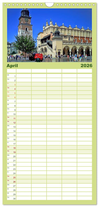 Krakau - das polnische Florenz (CALVENDO Familienplaner 2026)