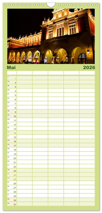 Krakau - das polnische Florenz (CALVENDO Familienplaner 2026)