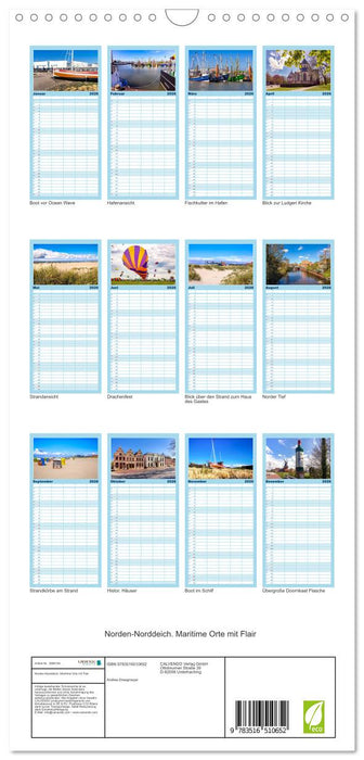 Norden-Norddeich. Maritime Orte mit Flair (CALVENDO Familienplaner 2026)