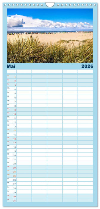 Norden-Norddeich. Maritime Orte mit Flair (CALVENDO Familienplaner 2026)