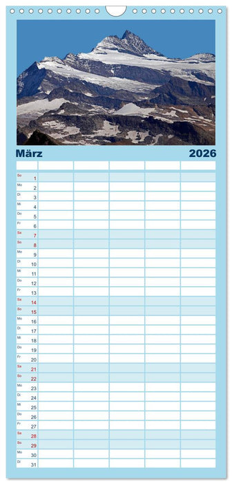 Der Großglockner 3798m (CALVENDO Familienplaner 2026)