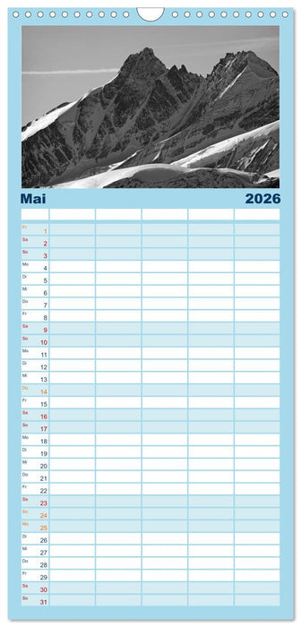 Der Großglockner 3798m (CALVENDO Familienplaner 2026)