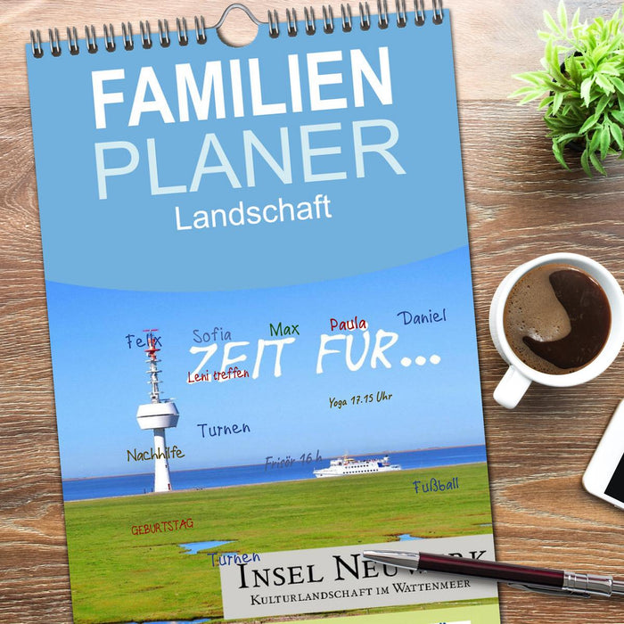 Zeit für... Insel Neuwerk - Kulturlandschaft im Wattenmeer (CALVENDO Familienplaner 2026)