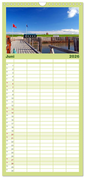 Zeit für... Insel Neuwerk - Kulturlandschaft im Wattenmeer (CALVENDO Familienplaner 2026)