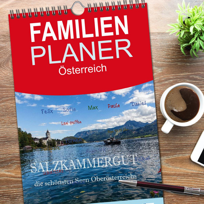 Salzkammergut - Die schönsten Seen Oberösterreichs (CALVENDO Familienplaner 2026)