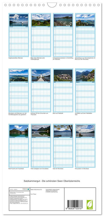 Salzkammergut - Die schönsten Seen Oberösterreichs (CALVENDO Familienplaner 2026)