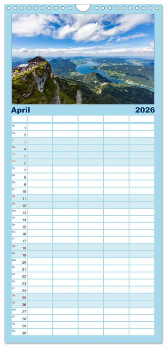 Salzkammergut - Die schönsten Seen Oberösterreichs (CALVENDO Familienplaner 2026)