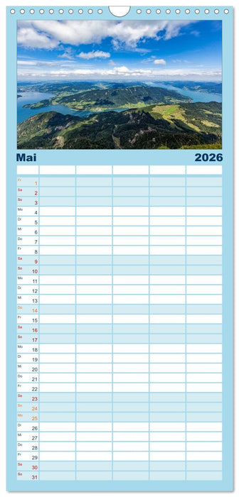 Salzkammergut - Die schönsten Seen Oberösterreichs (CALVENDO Familienplaner 2026)