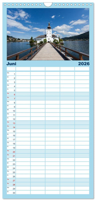 Salzkammergut - Die schönsten Seen Oberösterreichs (CALVENDO Familienplaner 2026)