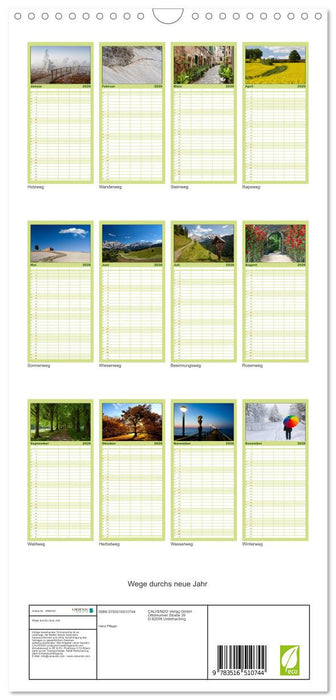 Wege durchs neue Jahr (CALVENDO Familienplaner 2026)