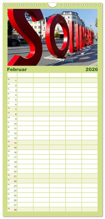 Solinger Bilderbogen 2026 (CALVENDO Familienplaner 2026)