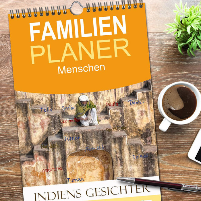 Indiens Gesichter (CALVENDO Familienplaner 2026)