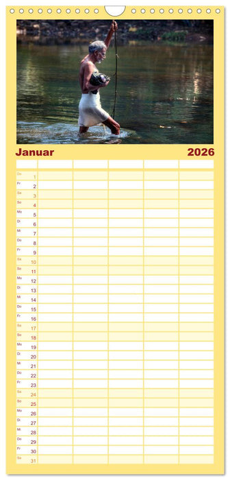 Indiens Gesichter (CALVENDO Familienplaner 2026)