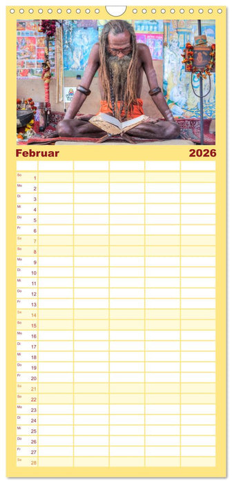 Indiens Gesichter (CALVENDO Familienplaner 2026)
