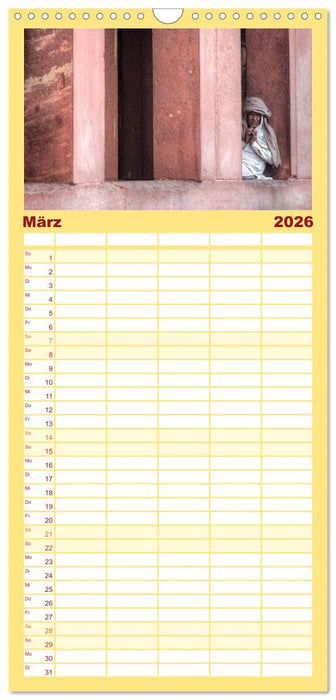 Indiens Gesichter (CALVENDO Familienplaner 2026)