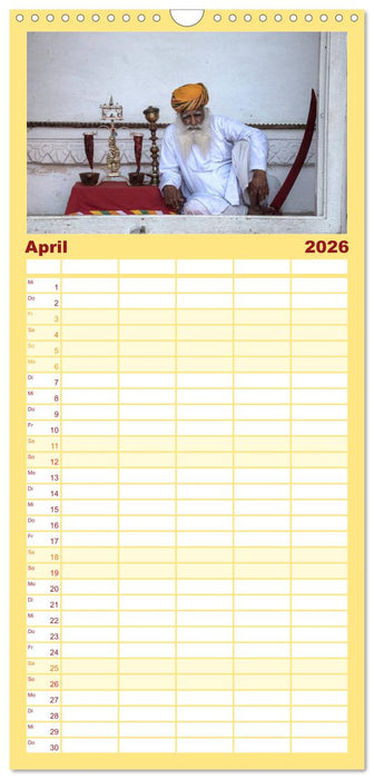 Indiens Gesichter (CALVENDO Familienplaner 2026)