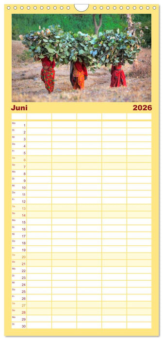 Indiens Gesichter (CALVENDO Familienplaner 2026)