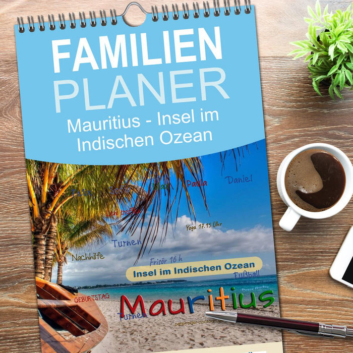 Mauritius - Insel im Indischen Ozean (CALVENDO Familienplaner 2026)