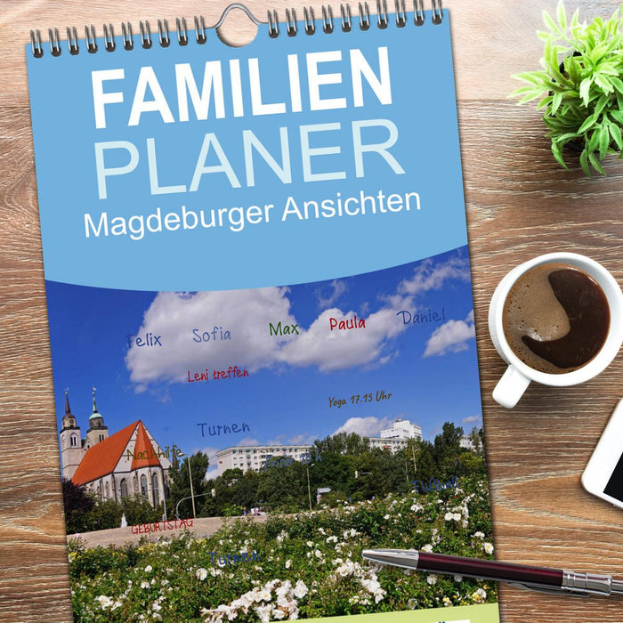 Magdeburger Ansichten (CALVENDO Familienplaner 2026)