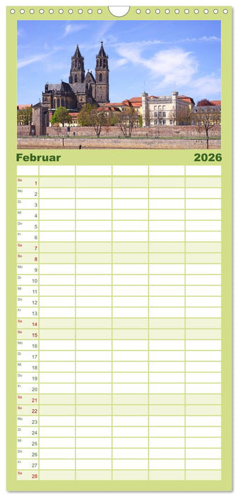 Magdeburger Ansichten (CALVENDO Familienplaner 2026)