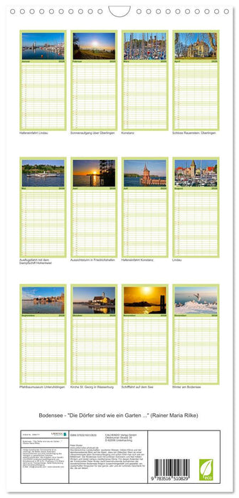 Bodensee - "Die Dörfer sind wie ein Garten ..." (Rainer Maria Rilke) (CALVENDO Familienplaner 2026)