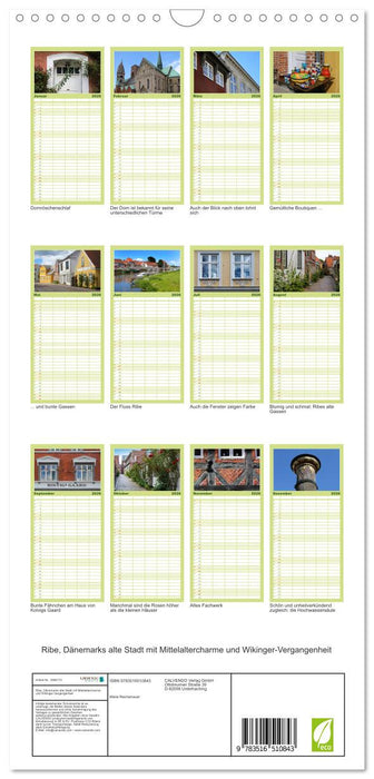 Ribe, Dänemarks alte Stadt mit Mittelaltercharme und Wikinger-Vergangenheit (CALVENDO Familienplaner 2026)