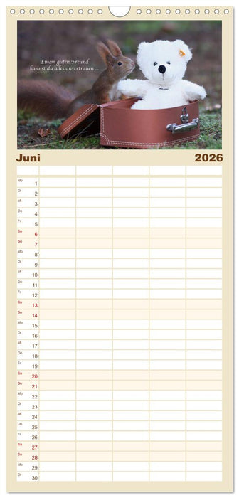 Tipps von Eichhörnchen an Eichhörnchenliebhaber (CALVENDO Familienplaner 2026)