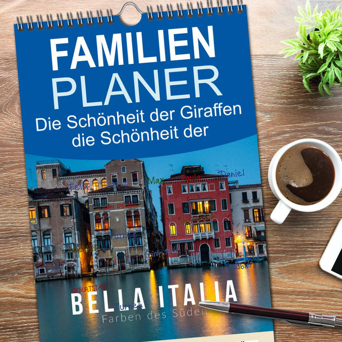 Bella Italia. Farben des Südens (CALVENDO Familienplaner 2026)