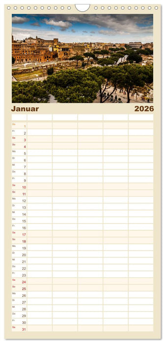 Bella Italia. Farben des Südens (CALVENDO Familienplaner 2026)