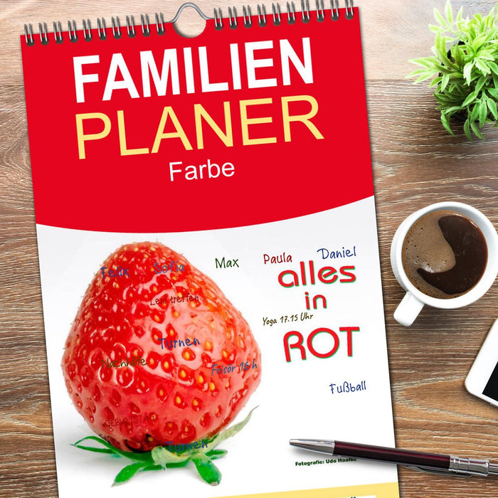 Alles in Rot (CALVENDO Familienplaner 2026)