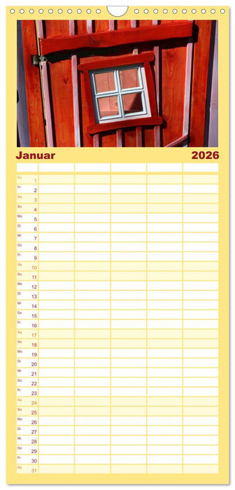 Alles in Rot (CALVENDO Familienplaner 2026)