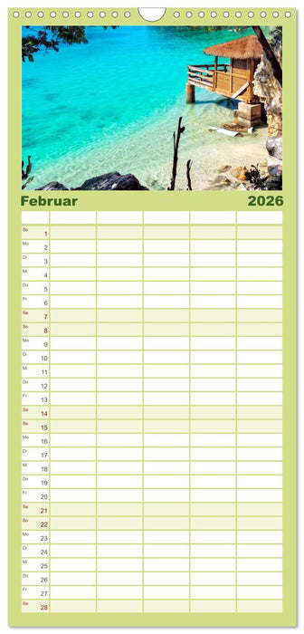 Die Westindischen Inseln - Bahamas (CALVENDO Familienplaner 2026)