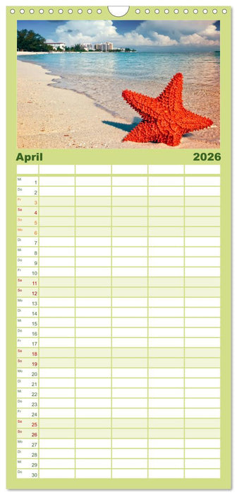 Die Westindischen Inseln - Bahamas (CALVENDO Familienplaner 2026)