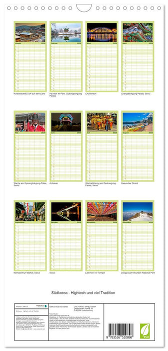 Südkorea - Hightech und viel Tradition (CALVENDO Familienplaner 2026)