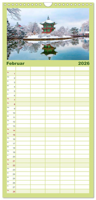 Südkorea - Hightech und viel Tradition (CALVENDO Familienplaner 2026)