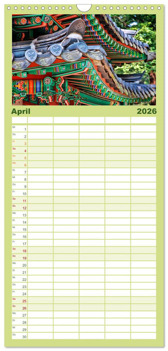 Südkorea - Hightech und viel Tradition (CALVENDO Familienplaner 2026)