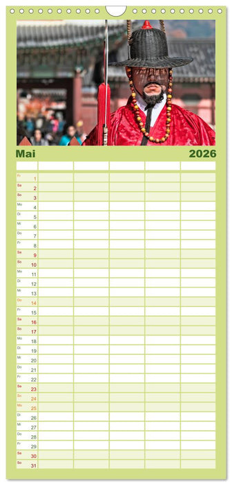 Südkorea - Hightech und viel Tradition (CALVENDO Familienplaner 2026)