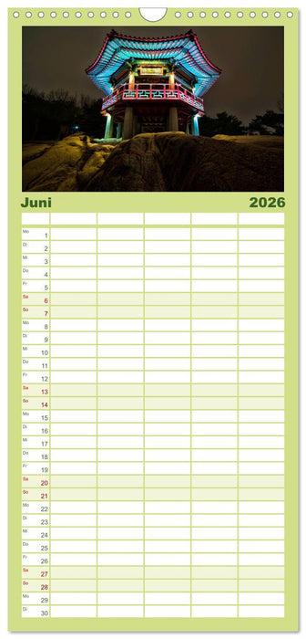 Südkorea - Hightech und viel Tradition (CALVENDO Familienplaner 2026)