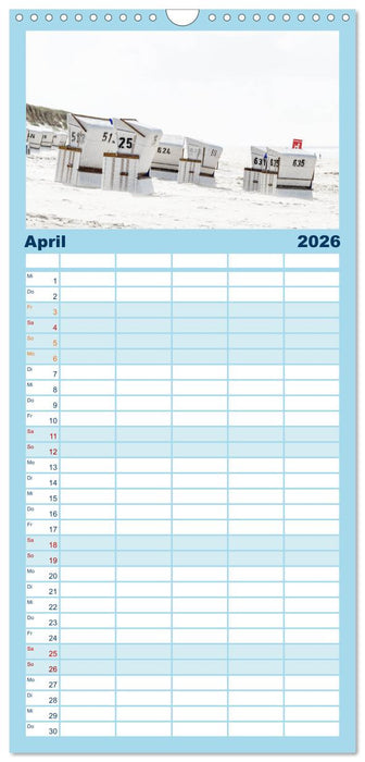 Meer-Landschaft - 12 Monate Schleswig Holstein (CALVENDO Familienplaner 2026)