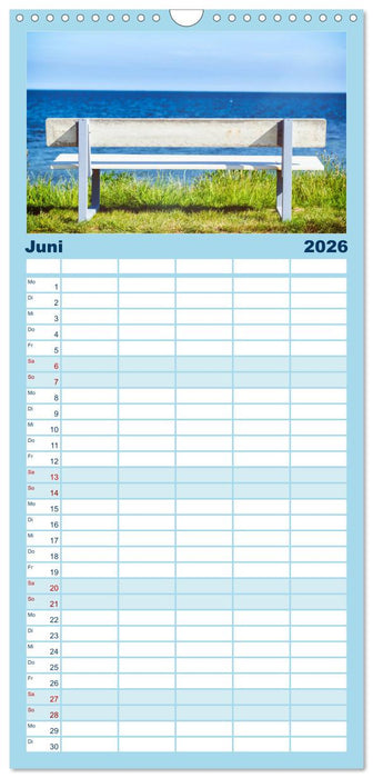 Meer-Landschaft - 12 Monate Schleswig Holstein (CALVENDO Familienplaner 2026)